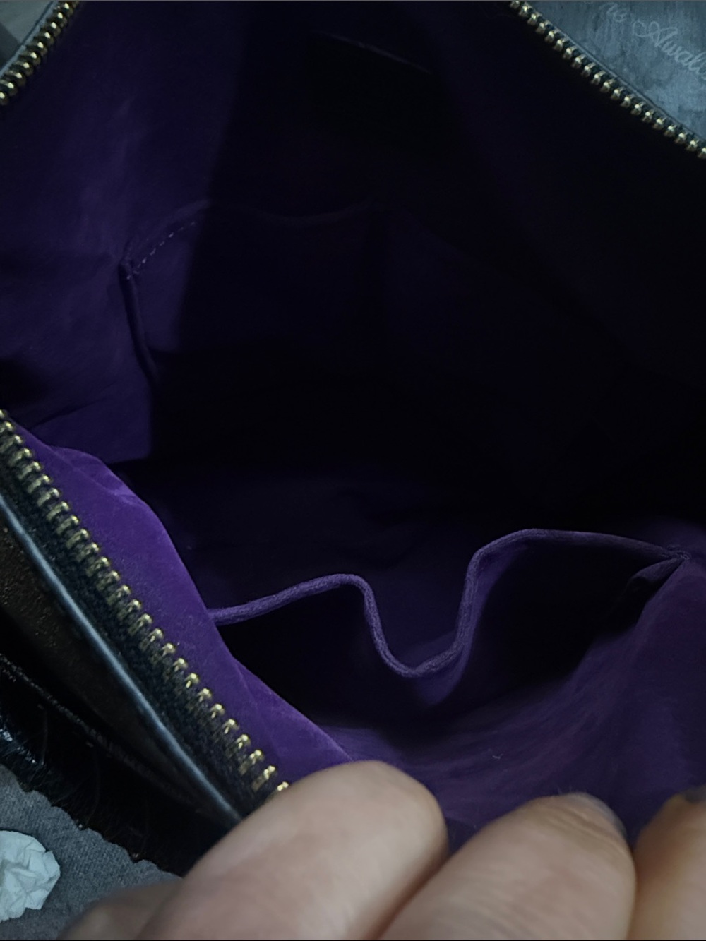 Louis Vuitton fashion bag Black Embossed Monogram Shoulder Bag w/ Gold Hardware - Picture 2 of 9